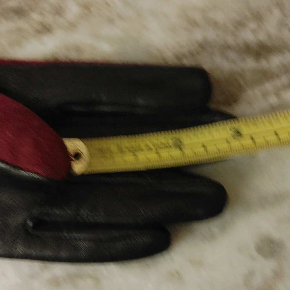 Vintage Eddie Bauer Wool and Leather Gloves Size L